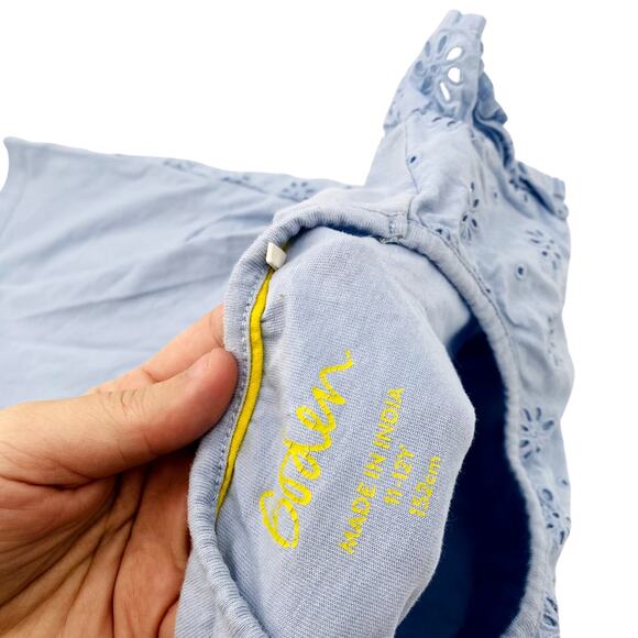 Mini Boden Blue Embroidered top - Picture 4 of 4